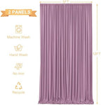 10x12 Dusty Pink Backdrop Curtains for Wedding Party Wrinkle Free Backdrops Curtain Drapes Fabric Decorations, alternate view