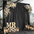 10x12 FT Black Backdrop Curtain for Parties Wrinkle Free Photo Backdrop Curtains Polyester Wedding Back Drop