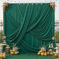 10x12 ft Forest Green Backdrop Curtains for Weddings, Birthdays and Photos in 10x12 ft