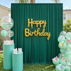 10x12 ft Forest Green Backdrop Curtains for Weddings, Birthdays and Photos in 10x12 ft, alternate view 6