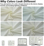 10x12 ft Ivory Backdrop Curtains for Weddings Parties, Birthdays and Photos in 10x12 ft, alternate view 2