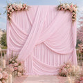 10x12 ft Light Pink Backdrop Curtains for Weddings, Birthdays and Photos in 10x12 ft