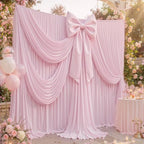 10x12 ft Light Pink Backdrop Curtains for Weddings, Birthdays and Photos in 10x12 ft, alternate view 6