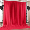 10x12 FT Red Backdrop Curtain for Parties Wrinkle Free Photo Backdrop Curtains Polyester Wedding Back Drop Cloth