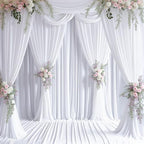 10x12 FT White Backdrop Curtain for Parties Wrinkle Free Photo Backdrop Drapes Polyester Wedding Back Drop Cloth, alternate