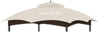 10x12 Gazebo Canopy Replacement, #GF-12S004B-1, Beige in Beige