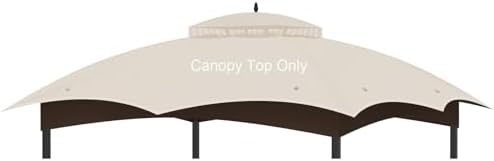 10x12 Gazebo Canopy Replacement, #GF-12S004B-1, Beige in Beige