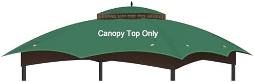 10x12 Gazebo Canopy Replacement, #GF-12S004B-1, Green in Green
