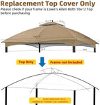 10x12 Gazebo Replacement Canopy Top for Lowe's Allen Roth #GF-12S004B-1, alternate view 2