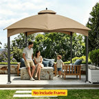 10x12 Gazebo Replacement Canopy Top for Lowe's Allen Roth #GF-12S004B-1, alternate view 3