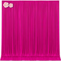 10x12 Hot Pink Backdrop Curtains for Wedding Party Wrinkle Free Backdrops Curtain Drapes Fabric Decoration