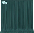 10x12 Hunter Green Backdrop Curtains for Wedding Party Wrinkle Free Backdrops Curtain Drapes Fabric Decorations