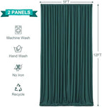10x12 Hunter Green Backdrop Curtains for Wedding Party Wrinkle Free Backdrops Curtain Drapes Fabric Decorations, alternate