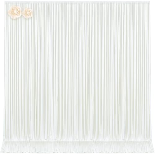 10x12 Ivory Backdrop Curtains for Wedding Party Wrinkle Free Backdrops Curtain Drapes Fabric Decorations Photo