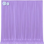 10x12 Lavender Backdrop Curtains for Wedding Party Wrinkle Free Backdrops Curtain Drapes Fabric Decorations