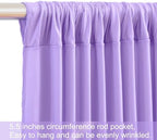 10x12 Lavender Backdrop Curtains for Wedding Party Wrinkle Free Backdrops Curtain Drapes Fabric Decorations, alternate view 6