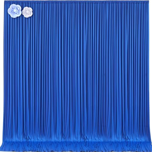 10x12 Royal Blue Backdrop Curtains for Wedding Party Wrinkle Free Backdrops Curtain Drapes Fabric Decorations