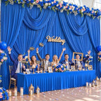 10x12 Royal Blue Backdrop Curtains for Wedding Party Wrinkle Free Backdrops Curtain Drapes Fabric Decorations, alternate view