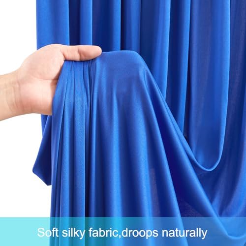 10x12 Royal Blue Backdrop Curtains for Wedding Party Wrinkle Free Backdrops Curtain Drapes Fabric Decorations, alternate view