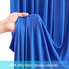 10x12 Royal Blue Backdrop Curtains for Wedding Party Wrinkle Free Backdrops Curtain Drapes Fabric Decorations, alternate view