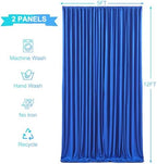 10x12 Royal Blue Backdrop Curtains for Wedding Party Wrinkle Free Backdrops Curtain Drapes Fabric Decorations, alternate view