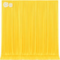 10x12 Yellow Backdrop Curtains for Wedding Party Wrinkle Free Backdrops Curtain Drapes Fabric Decorations Photo