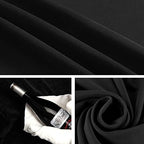 10x12ft Black Backdrop for Photography, Large Seamless Polyester Fabric Pure Black Photo Backdrop Curtain for, alternate view