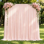 10x12ft Blush Pink Backdrop Curtain Panels for Parties - Wrinkle Free Polyester Photo Curtain Backdrop Wedding, alternate