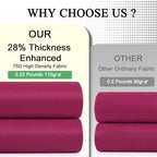 10x12ft Burgundy Backdrop Curtains for Wedding, Wrinkle-Resistant in W5' x H12'(2 Panels) in Burgundy, alternate view 5