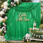 10x12FT Green Sequin Curtains Backdrop, Wrinkle Free Back Drop for Wedding in 10x12FT, alternate view 7