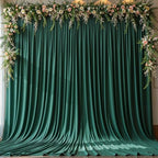 10x12ft Hunter Green Backdrop Curtain Panels for Parties - Wrinkle Free Polyester Photo Curtain Backdrop Wedding