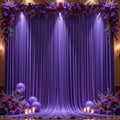 10x12ft Purple Backdrop Curtain Panels for Parties - Wrinkle Free Polyester Photo Curtain Backdrop Wedding Back