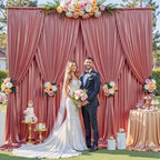 10x12FT Rose Gold Sequin Curtains Backdrop, Wrinkle Free Drop for Wedding in 10x12FT, alternate view 5