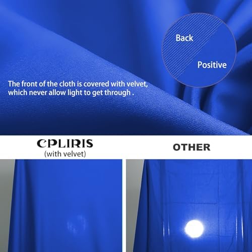 10x12ft Royal Blue Screen Backdrop for Photography, Large Seamless Polyester Fabric Royal Blue Photo Backdrop, alternate view