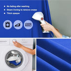 10x12ft Royal Blue Screen Backdrop for Photography, Large Seamless Polyester Fabric Royal Blue Photo Backdrop, alternate view