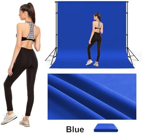 10x12ft Royal Blue Screen Backdrop for Photography, Large Seamless Polyester Fabric Royal Blue Photo Backdrop, alternate view