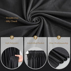 10x15 FT Black Backdrop Curtain for Parties Wrinkle Free Photo Backdrop Curtains Polyester Wedding Back Drop, alternate view
