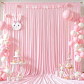 10x15 FT Pink Backdrop Curtain for Parties Wrinkle Free Photo Backdrop Drapes 15ft Long Polyester Draping Back