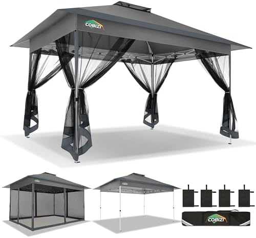 10x15 FT Pop up Gazebo on Clearance - Outdoor pop up Heavy Duty Canopy Tent, carpas para Patio, Screen Tents