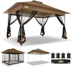 10x15 FT Pop up Gazebo on Clearance - Outdoor pop up Heavy Duty Canopy Tent, carpas para Patio, Screen Tents