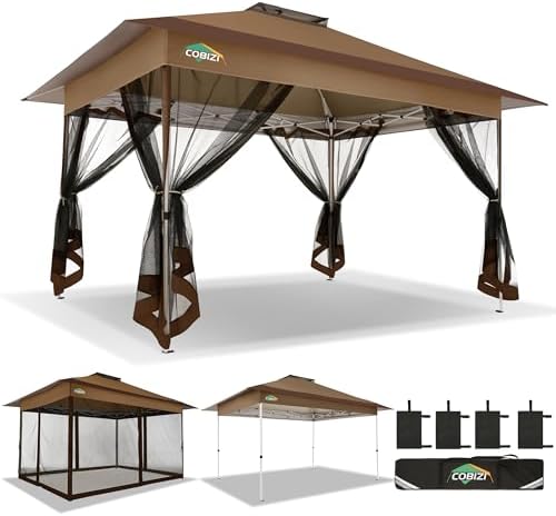 10x15 FT Pop up Gazebo on Clearance - Outdoor pop up Heavy Duty Canopy Tent, carpas para Patio, Screen Tents