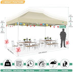 10x15 Heavy Duty Pop Up Canopy Tent with 4 Mosquito Netting Walls, alternate view 2