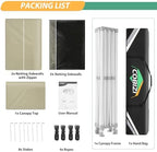 10x15 Heavy Duty Pop Up Canopy Tent with 4 Mosquito Netting Walls, alternate view 3
