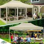 10x15 Heavy Duty Pop Up Canopy Tent with 4 Mosquito Netting Walls, alternate view 6