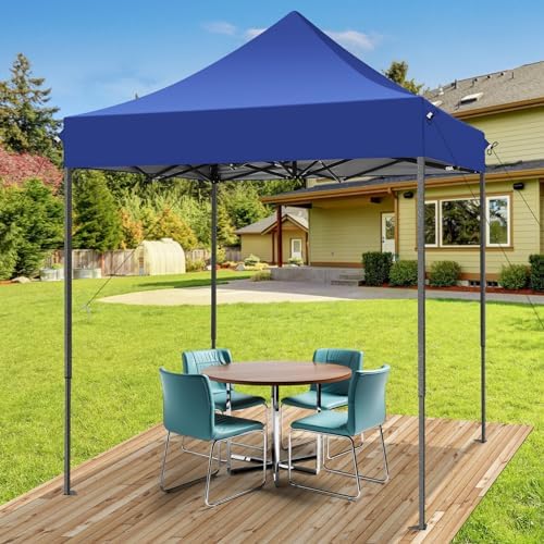10x15 Heavy Duty Pop Up Canopy Tent with 4 Sidewalls, Dark Purple, alternate view 2