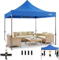 10x15 Heavy Duty Pop Up Canopy Tent with 4 Sidewalls, Uranus