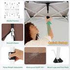 10x15 Pop up Canopy Gazebos on Clearance-Canopy Tent with Mosquito Netting for Lawn, Garden, Backyard &, alternate view 4