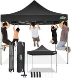10x15 Pop Up Canopy Tent, Heavy Duty Canopy(Black Gray No Sidewalls)