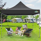 10x15 Pop Up Canopy Tent, Heavy Duty Canopy(Black Gray No Sidewalls), alternate view 2