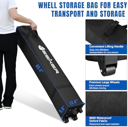 10x15 Pop Up Canopy Tent - Instant Outdoor Canopy Easy Setup Gazebo, Waterproof & UV Protection, Large, alternate view 5